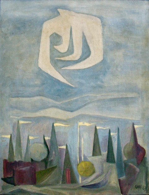 City Without Soul, a painting by Suraj Ghai