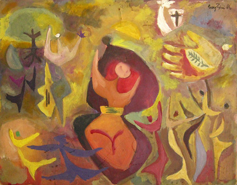 Design for a Fresco by Suraj Ghai, Paris