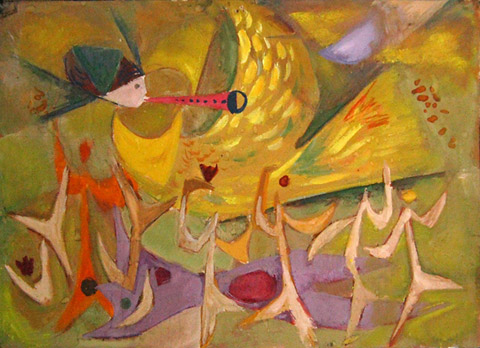 Design for a Fresco by Suraj Ghai, Paris