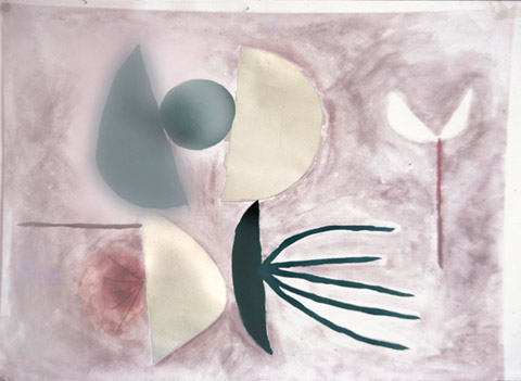 A water colour painting by Suraj Ghai