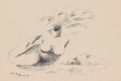 Autumn, a drawing by Suraj Ghai