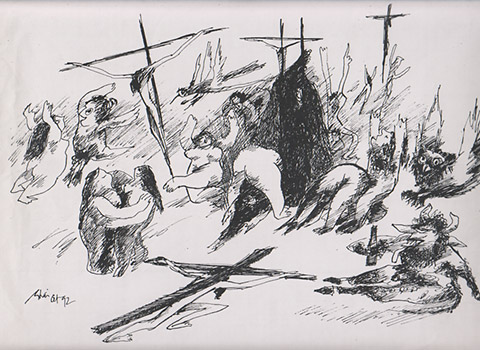 Orgy at His Recurring Crucification