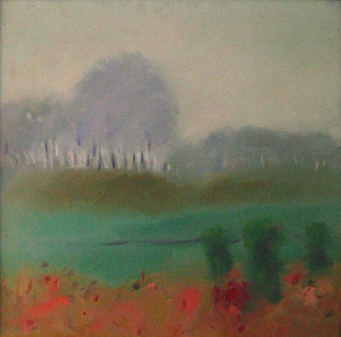 Landscape Painting of Winter Morning in Delhi