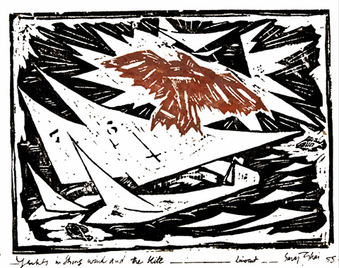 Yachts in Strong Wind by Suraj Ghai